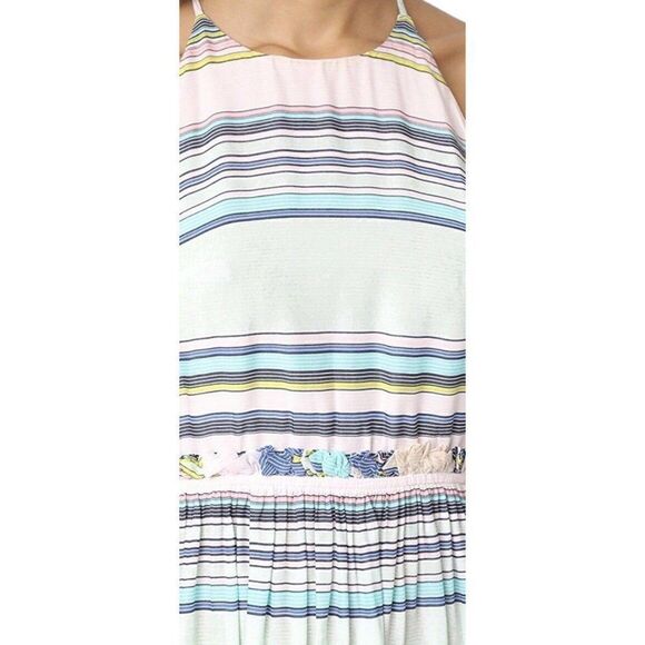 NWT WILDFOX Sz L STRIPED T BACK RUFFLE MINI COVER UP OPEN BACK DRESS $178 - Picture 10 of 10